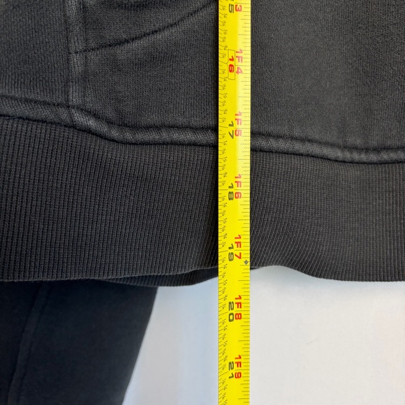 Lululemon Scuba Oversized Funnel Neck Half Zip Crop Sweatshirt Sz M/L Black READ - Picture 7 of 16